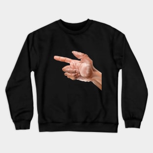 finger point Crewneck Sweatshirt